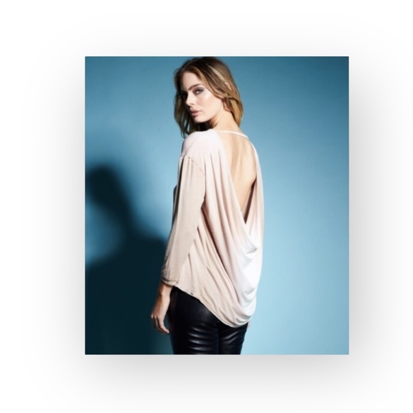 new Gypsy05 ☀︎︎ Waterfall Open Back Long Sleeve Top ☀︎︎ Cream Ombré Tie Dye ☀︎︎ - Picture 15 of 16